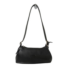 PIEL Black Leather Shoulder Mini Bag Women's 9.5" X 4.5"